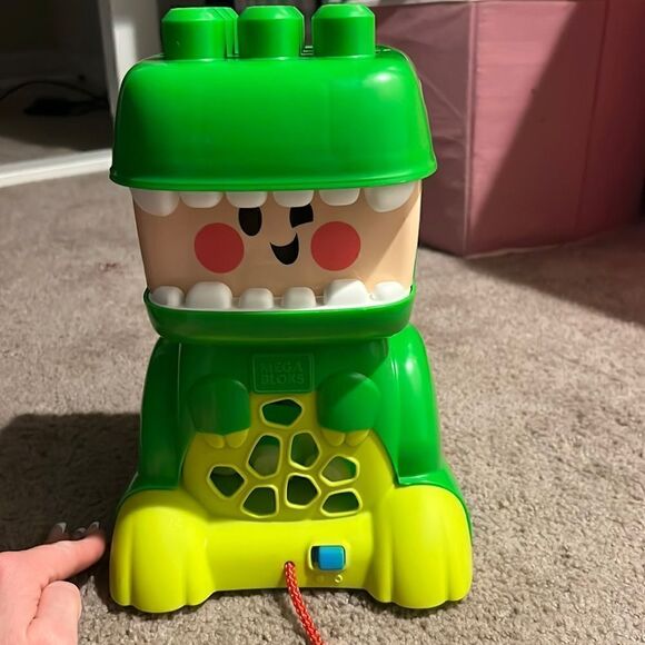 MEGA BLOKS Jammy Stackers T-Rex Toy Block Building Set Toddlers 1-3 NWOT - Picture 2 of 14